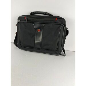 Wenger SwissGear Briefcase Black 15" Laptop Messenger Bag Travel Work